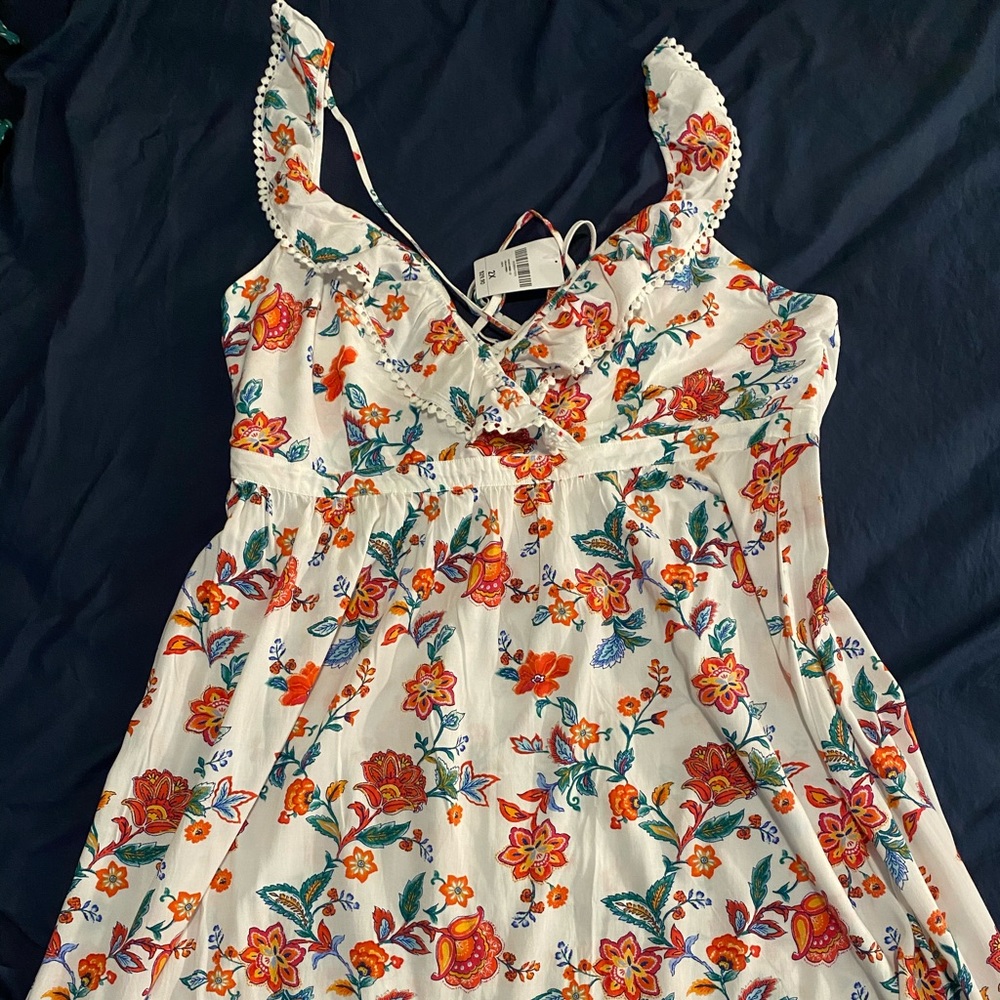 White Floral Maxi Dress Plus Size Forever 21+